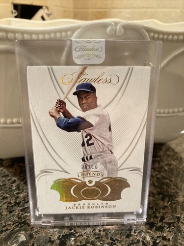 Jackie Robinson Card With Diamond Detail EBay