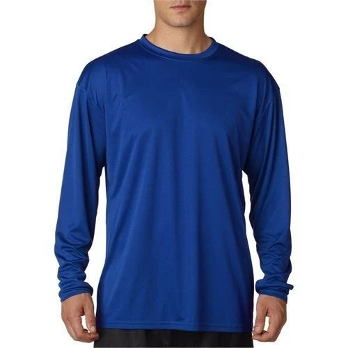 Cooling Moisture Wicking Dri Fit Fishing Shirt UPF 40 + Long Sleeve Royal  Blue