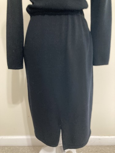 Vestido StJohns MarieGray 6 Tejido Negro Hombro Descubierto Estrás Hebilla Largo Slv - Imagen 11 de 17