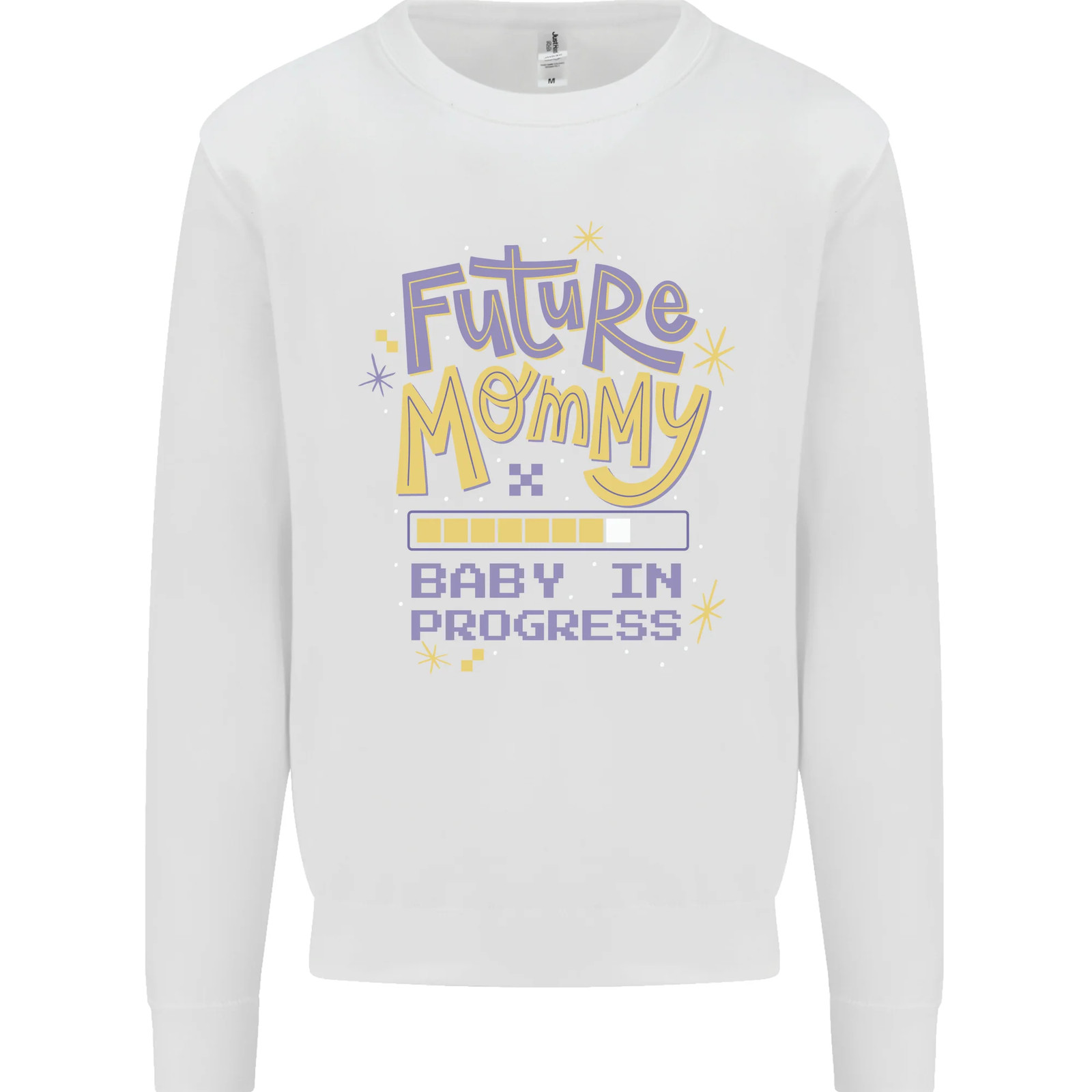 Future Mommy New Baby in Progress Pregnancy Kids Sweatshirt Jumper image 2