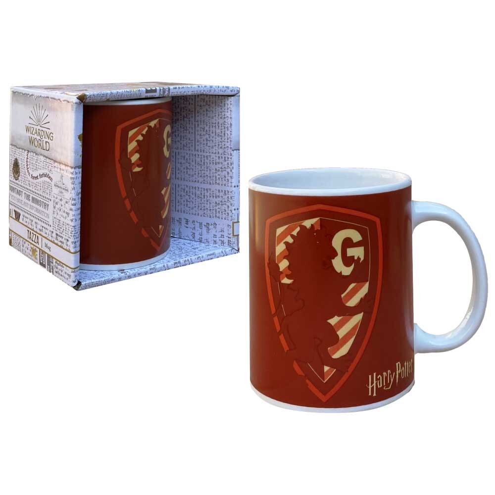 Tazza Harry Potter Grinfondoro in Ceramica, Idea Regalo 350 ML Rossa