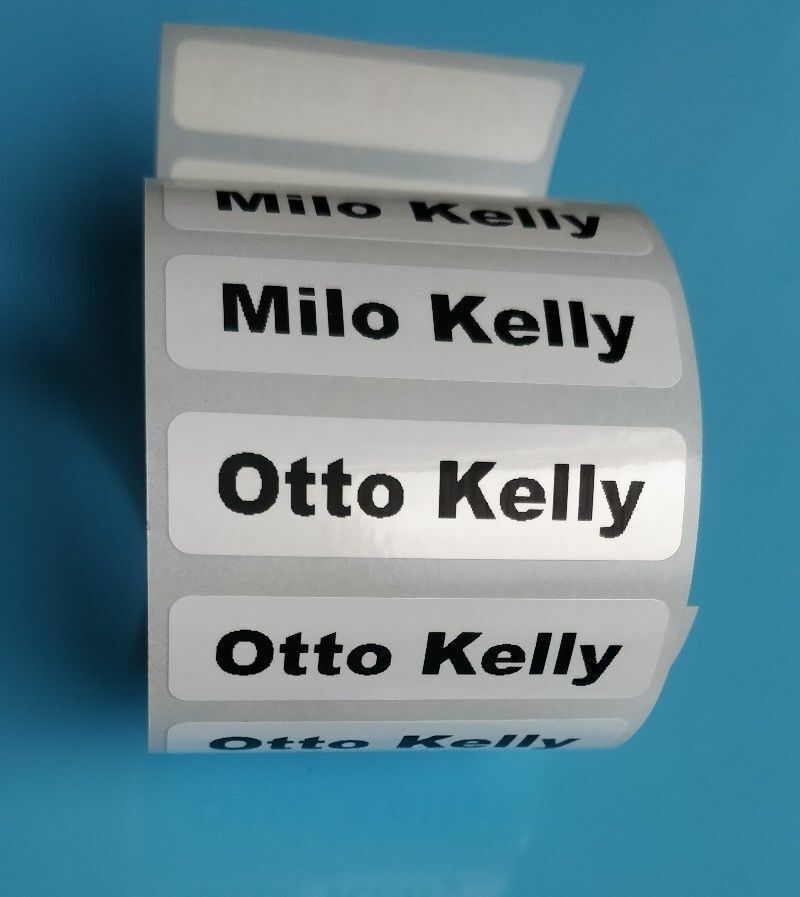 Stick On Waterproof School Kids Printed Name Labels Stickers Tags for Belongings