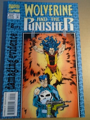 WOLVERINE and THE PUNISHER : DAMAGING EVIDENCE #2 Marvel Comics 1993 VF/NM