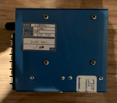 TEMPO GE888A-134a TIMER 3 - 30 Sec SEC. 125 VDC 07031-GE888A-134a Untested
