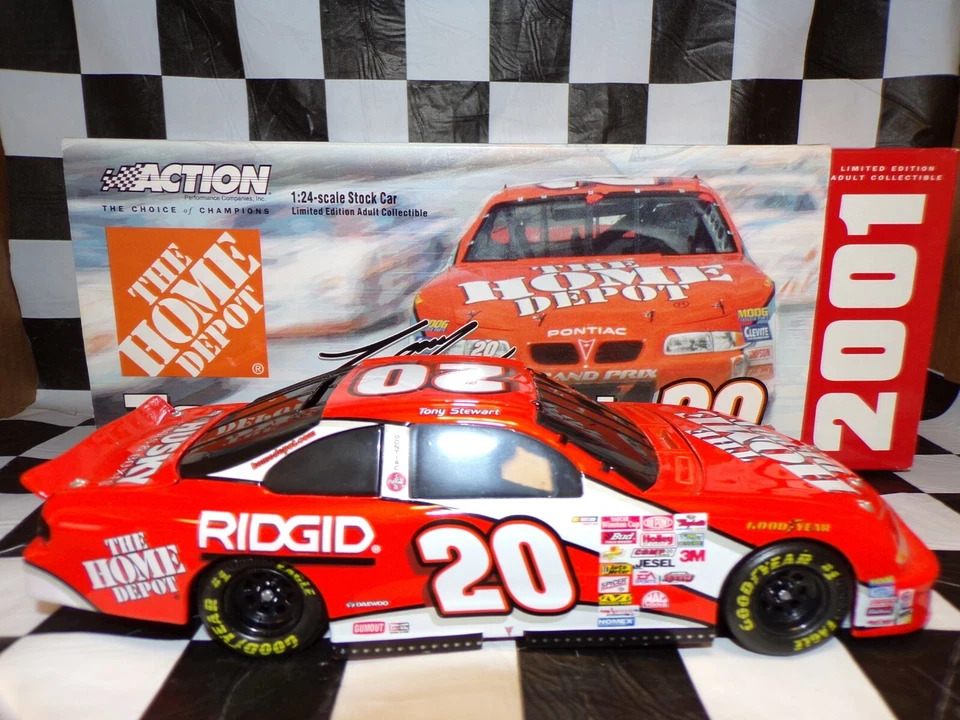 Tony Stewart #20 Casa Depot 2001 Grand Prix 1:24 Bw Banca Action Nascar 101150 - Immagine 2 di 4