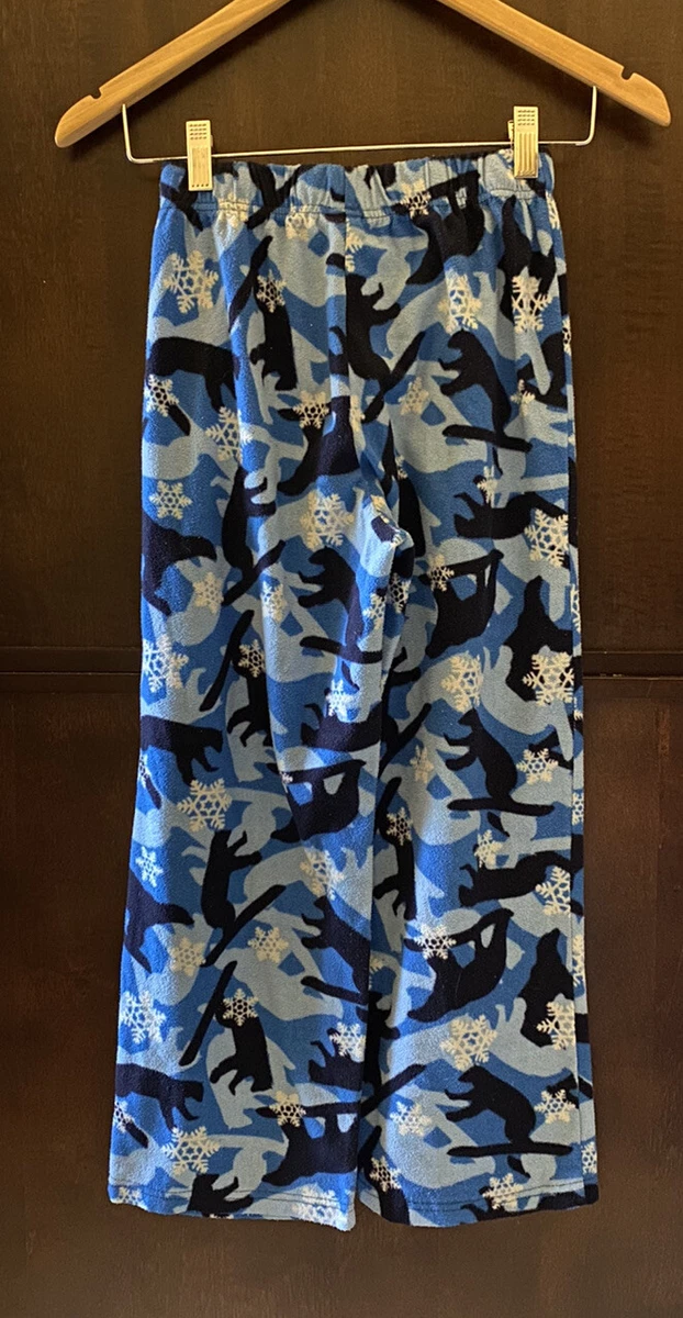 boys size Medium Target SLEEP PJ PAJAMA PANTS Blue Bears Snowflakes