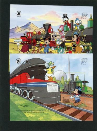 Low Prices Disney! Antigua 1989 Trains Scott# 1256-7 Mint Hinged | eBay Low Prices Disney! Antigua 1989 Trains Scott# 1256-7 Mint Hinged | eBay