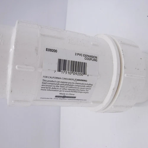 Jones-Stephens 2" PVC Expansion Coupling E09200 Socket x Spigot - Picture 2 of 3