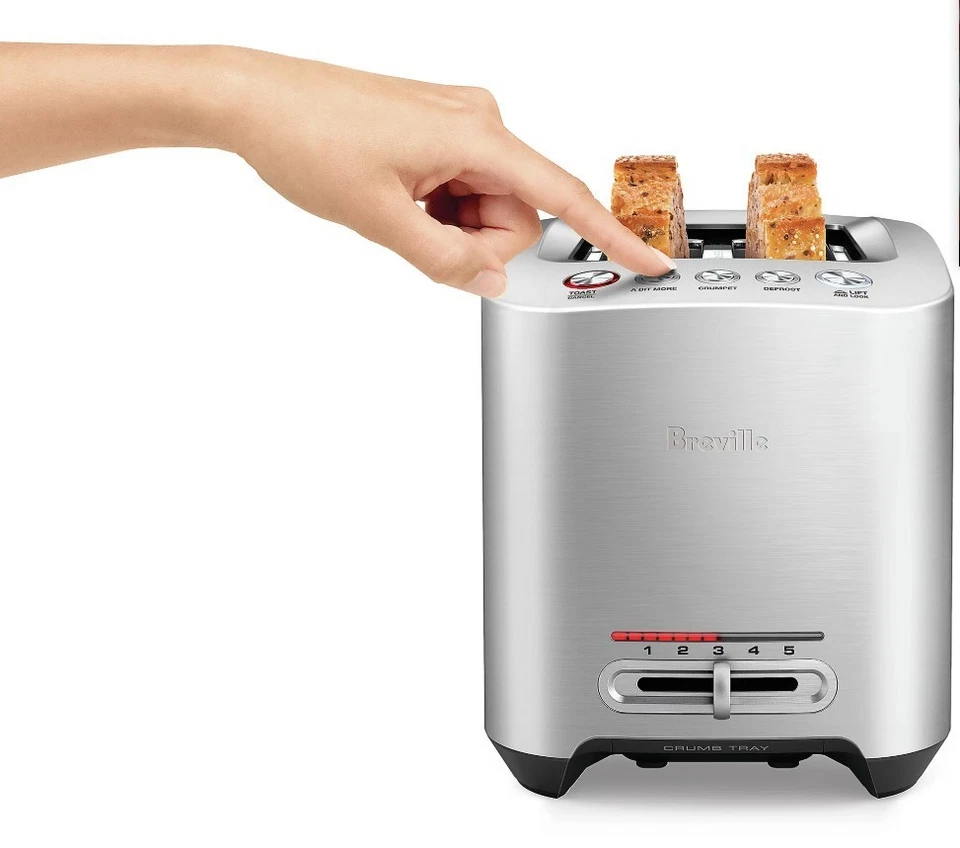 Tostadora inteligente fundida a presión Breville de 2 rebanadas Foto 2 de 3