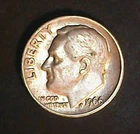 1966 Roosevelt Dime  No Mint Mark .. Free Shipping
