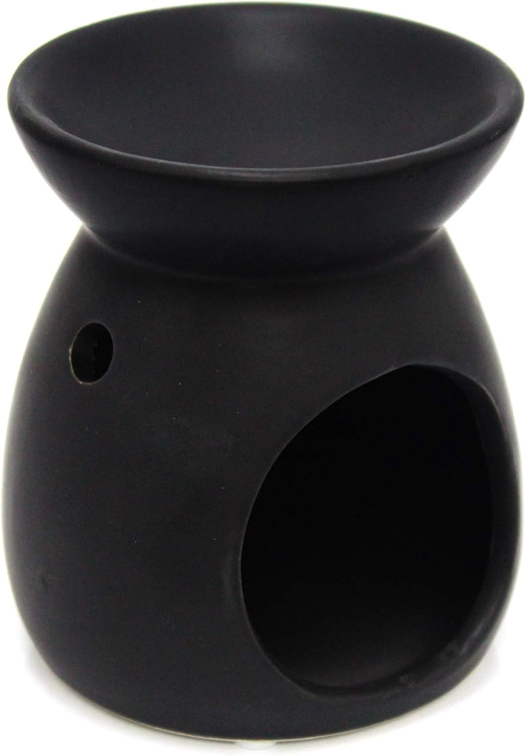 Ceramic Tealight Candle Holder Essential Oil Burner ~ Black