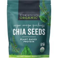 Organic Chia Seeds Viva Naturals Non-GMO Vegan Gluten Free