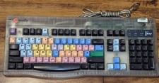 Vintage Avid Macally iKey4 USB Keyboard Media...