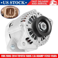 New Alternator 11505 For Toyota Yaris L4 1.5L 2006-2015 80Amp 104210-840 11203-