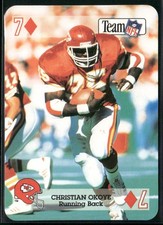 1992 Sport Decks NFL Playing Cards #7 of Diamonds Christian Okoye