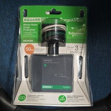 Square D HEPD50 120V/240V Panel Mount Whole House Surge Protector NEXT DAY SHIP 