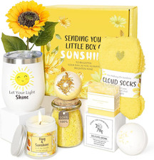 Birthday Gifts for Women, Unique Relaxing Spa Baskets for Self Care, Get Well