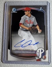 2025 Bowman Draft - Chrome Prospect Autographs Cade Obermueller #CPA-CO (AU, RC)