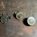 3 Antique Uniform Button Lot Keystone - S.O & Co. - Train Buttons - J1