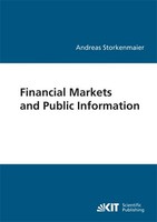 Financial Markets And Public Information Andreas Storkenmaier