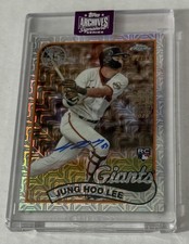 2025 Topps Archives Jung Hoo Lee RC Mojo Refractor Auto 2/10 Giants
