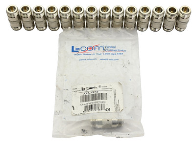 Lot of 15x L-Com AXA-NFNF Coaxial Adapter, Type N-Female / Female