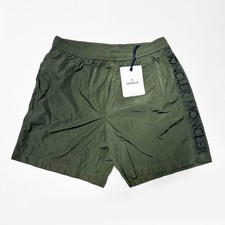 100% AUTHENTIC MONCLER MENS SWIMMING SWIM SHORTS SIZE W 33 34 M L OLIVE GREEN