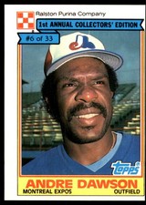 Andre Dawson 1984 Topps Cereal Series #6 Expos MLB READ FREE SHIP AutographDen