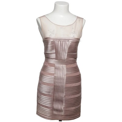 Bcbgmaxazria, Cocktailkleid, Größe: 34, Beige, Elasthan/Polyester, Streifen #YE6