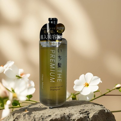 Shiny & Damage Repair  Ichikami Extra Damage Shampoo by Kracie   480 ml