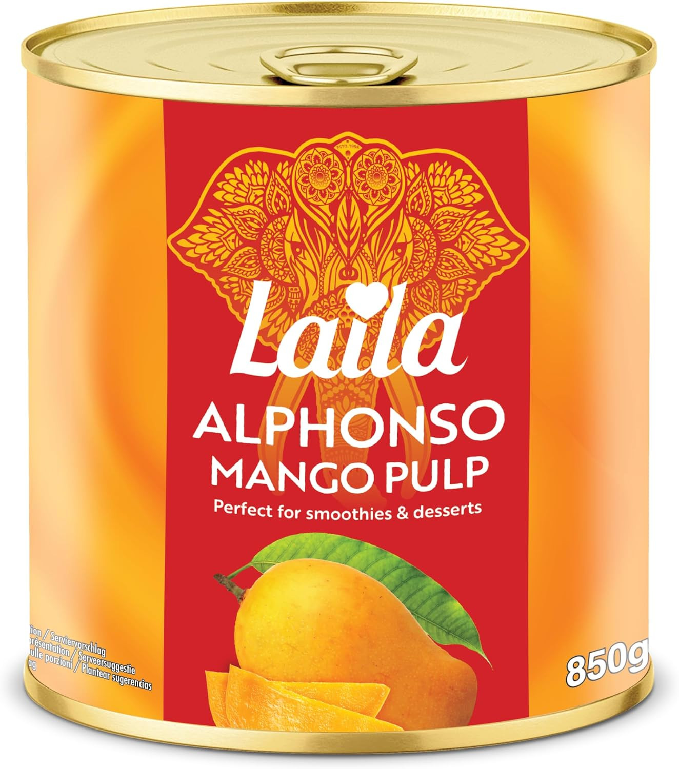 Laila Alphonso Mango Pulp, 850G