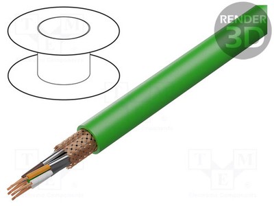 Leitungen ETHERLINE Cat.7,S/FTP Cu Line 7 4x2x23AWG PVC