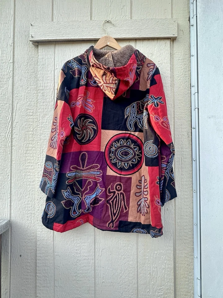 Chaqueta con Capucha Zanzea Talla 3XL Forro Sherpa Colorido Polar Chaqueta de Invierno Nueva con Etiquetas Foto 4 de 4