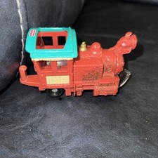 2006 FISHER-PRICE GEO TRAX BROWN GREEN PUSH TRAIN ENGINE TH102