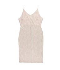 bar III Womens Metallic Slip A-line Dress, Pink, X-Large