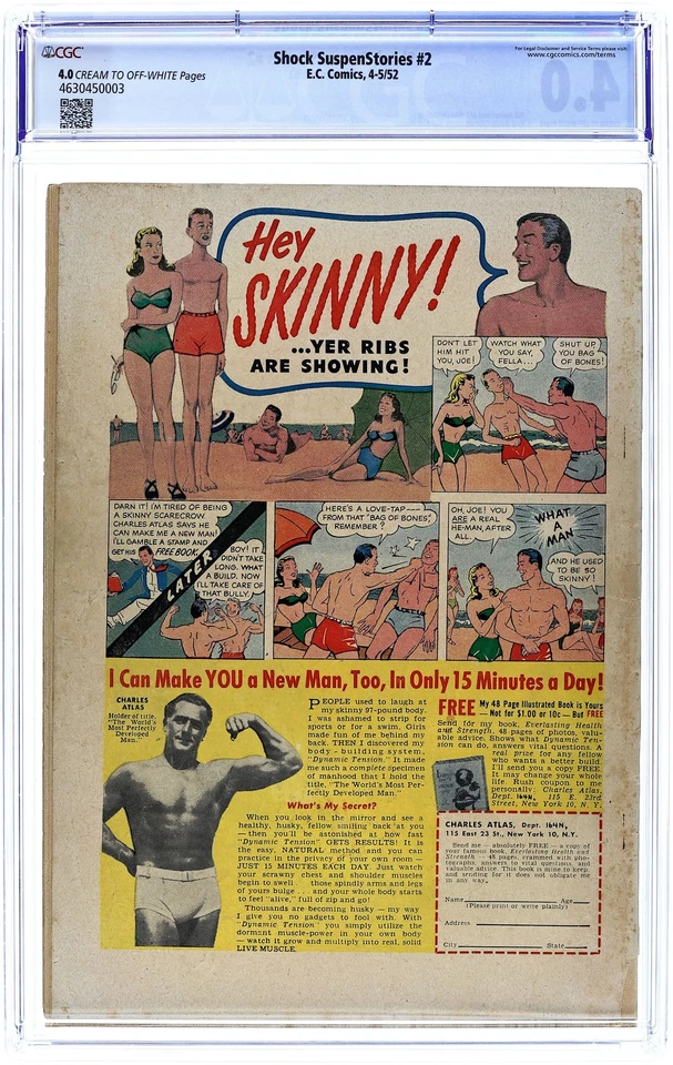 Shock Suspenstories #2 CGC 4.0 1952 4630450003 - Image 2 of 2