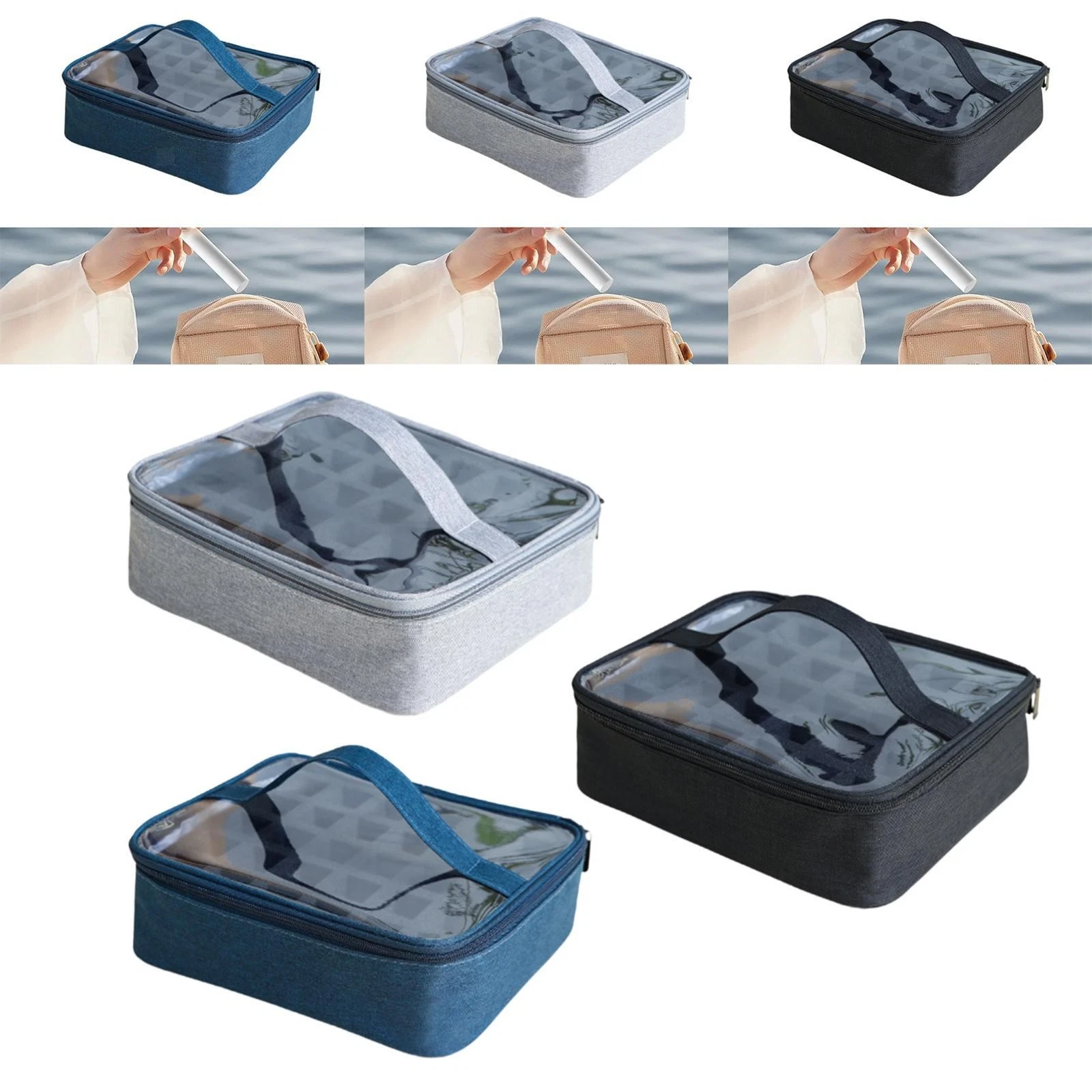 Nail Polish Case Nail Polish Bag for Women Multifunctional Small Holds 30