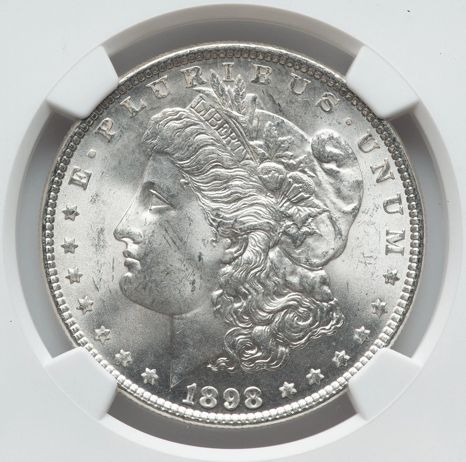 1898 Morgan Dollar NGC MS64 - Image 3 of 4