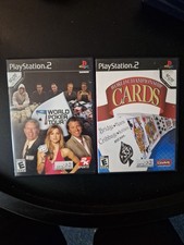 World Poker Tour & World Championship Cards (PS2) 2 Game Bundle CIB W Manuals