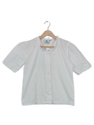 Isar-Trachten Trachtenbluse Mädchen Gr. 164 Weiß Dirndlbluse
