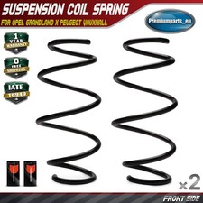 2x Front Suspension Coil Springs for Opel Grandland X Peugeot 3008 5008 Vauxhall