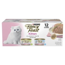 Purina Classic Pate Kitten Food Wet Cat Food Salmon Primavera 3 oz Cans 12 Pack) 8.42 per gallon
