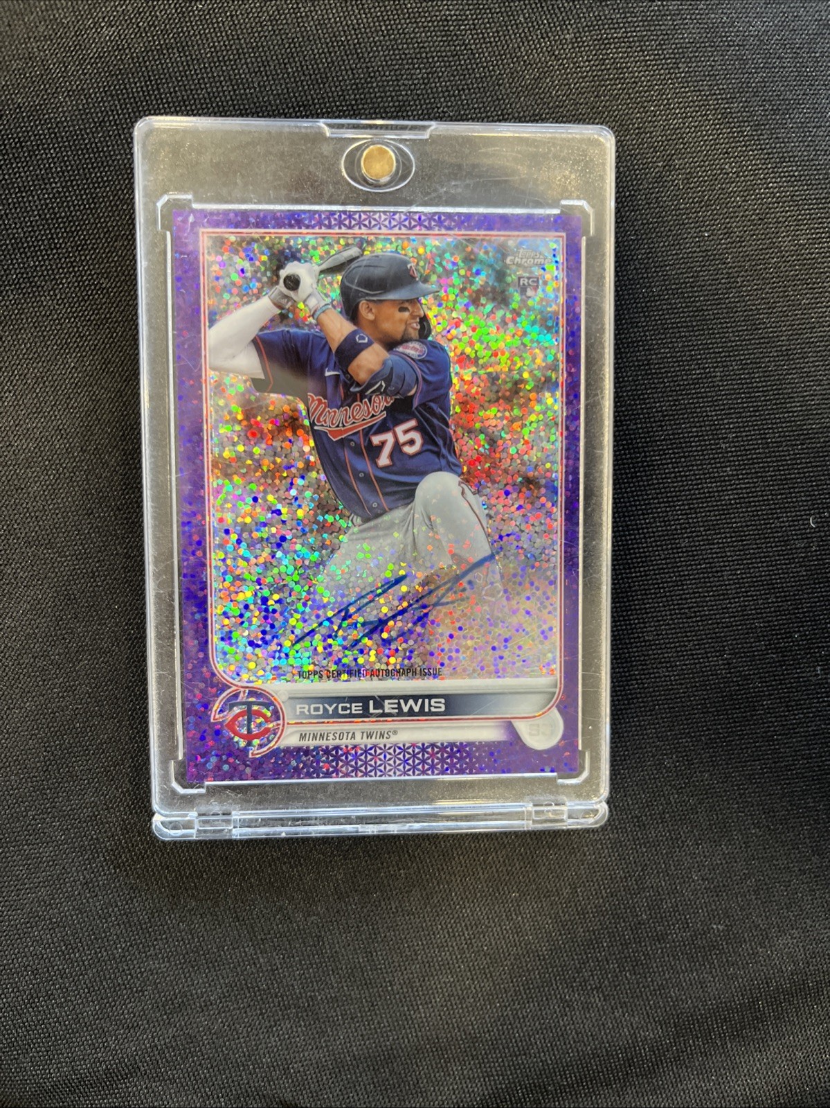 2022 Topps Chrome - Rookie Autographs Royce Lewis #RA-RL Purple Refractor /250