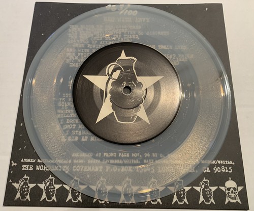 TREADWELL Red With Envy 7” Clear Vinyl #d/100-Le Shok Cambria Nazti Skinz Remain - Picture 9 of 10