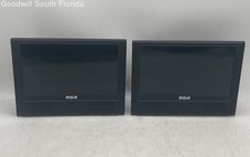 RCA DRC79982 Portable Mobile DVD System With Dual Screens  Remote Untested
