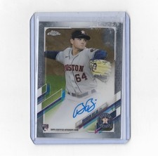 2021 Topps Chrome Brandon Bielak Autograph Rookie Card- Houston Astros. rookie card picture