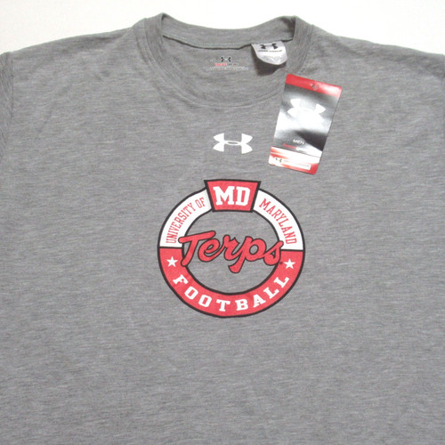 NWT University Of Maryland T-Shirt Terps Football Under Armour Large