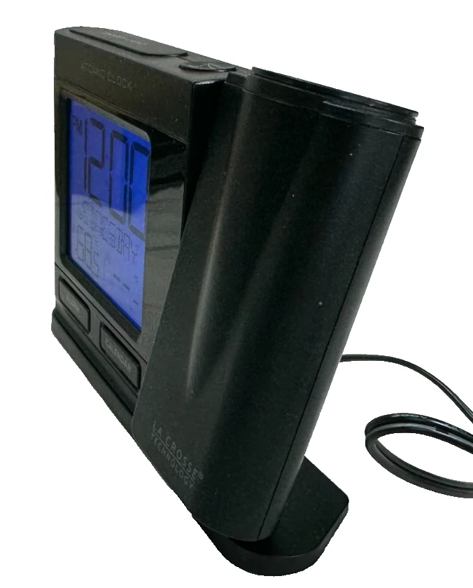 La Crosse Technology 616-1410Bv2-INT BLACK Projection Alarm Clock w/TEMP - Image 3 of 4