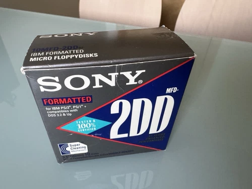 Sony MFD-2DD 3.5 Inch Micro Floppydisk Double Density 13 Pack IBM open box