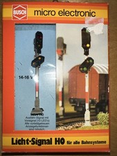 Busch H0 5834 Ausfahrsignal mit Vorsignal, LED 14-16V AC oder DC, OVP, Getestet